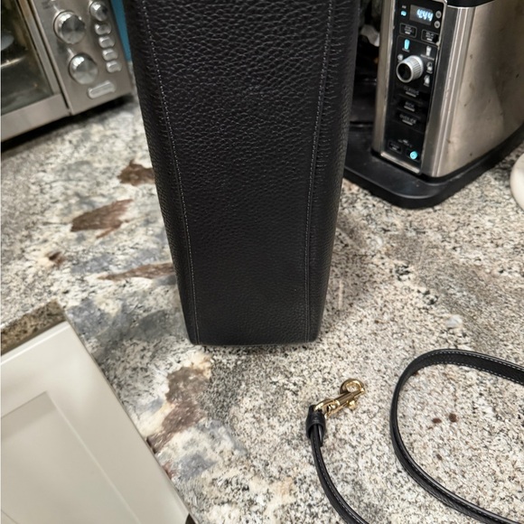 Coach Black Laurel Pebbled Leather Shoulder Bag - Picture 2 of 7